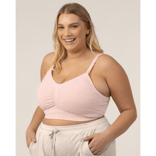 Sublime® Hands-Free Pumping & Nursing Bra | Pink Heather – Kindred Bravely