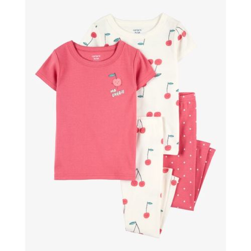 Toddler 4-Piece Cherry Cotton Pajamas - Carter's | Carter's