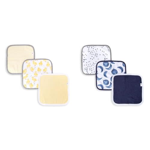 Burt's Bees Baby Washcloths, Absorbent Knit Terry, Super Soft 100% Organic Cotton Bundle