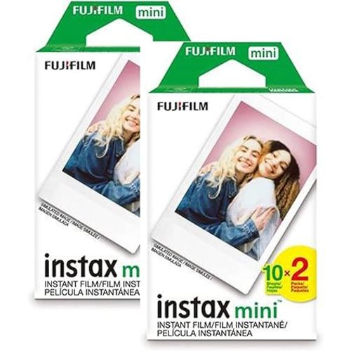 Fujifilm Instax Mini Instant Film, 2 x 10 Shoots X 2Pack (Total 40 Shoots) Value Set