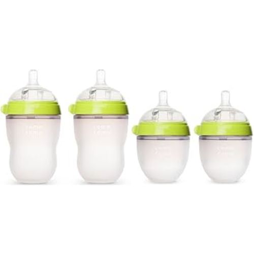 Comotomo 5 oz and 8 oz Baby Bottles, 4 Pack