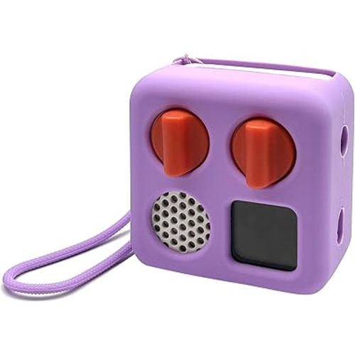 Silicone Cover for Yoto Mini Player, Protective Sleeve Case Compatible with Audio Music Player (Purple)