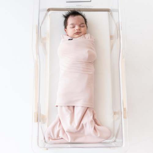 Sleep Bag Swaddler in Blush XS