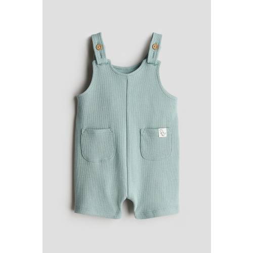 WAFFLED OVERALL SHORTS