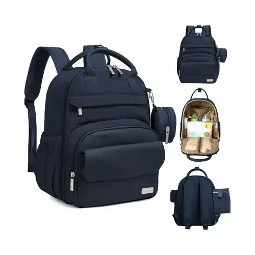 Play Diaper Bag Backpack Comes with Portable Changing Pad, Baby Bag for Mom, Baby Travel Essential