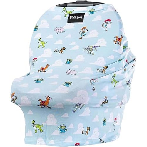 Milk Snob Original Disney Toy Story 5-in-1 Baby Cover, Breastfeeding, Car Seat, Carrier, Stroller, High Chair, Shopping Cart, Lounger Canopy, Baby Shower Gender Neutral Gifts, Nursing Top