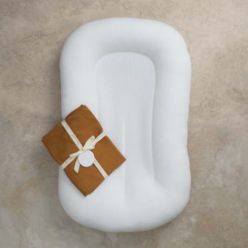 Linen Social Baby Lounger | Tobacco