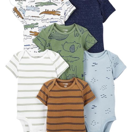 Simple Joys by Carter's baby-boys 6-pack Short-sleeve Bodysuit