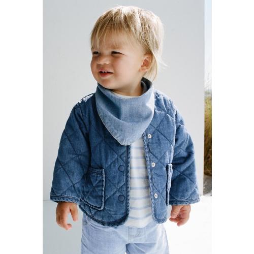 PADDED DENIM JACKET - Indigo | ZARA United States