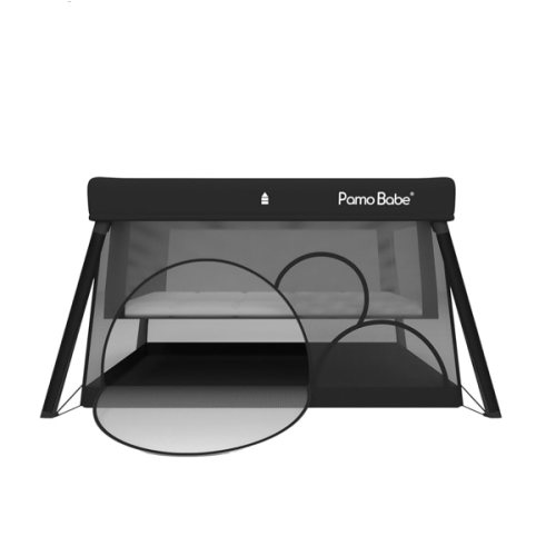 Pamo Babe Travel Crib - Lightweight Baby Playpen with Bassinet, Portable Mini Playard