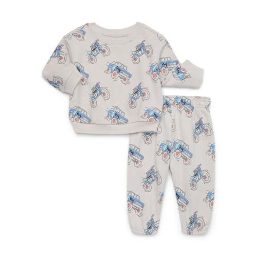 Garanimals Baby Boys’ Fleece Sweatshirt and Jogger Pants Outfit Set, 2-Piece, Sizes 0m-24m