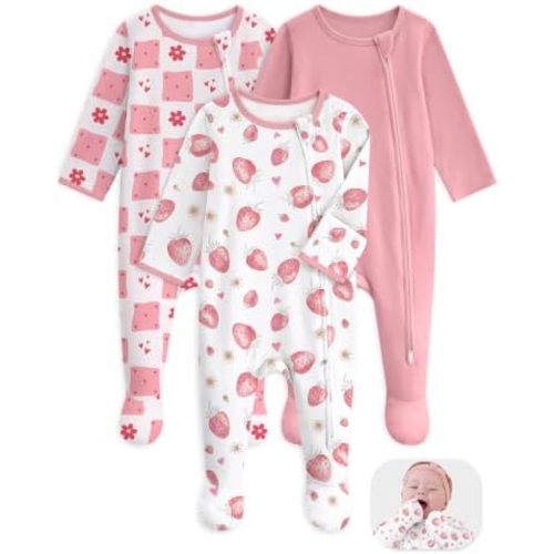 Unnivoll Baby Sleepers 100% Organic Cotton Baby Pajamas Boys Girls Clothes