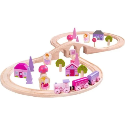BigJigs Rail Wooden Fairy Figure 8 Play Train Set