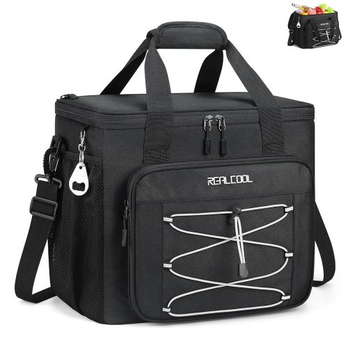 Soft Cooler Bag 35/45Can, Collapsible Cooler Insulated Leak Proof, Large Lunch Box for Men Women, Soft-Sided Cooler for Picnic, Grocery, Beach, Camping, Travel