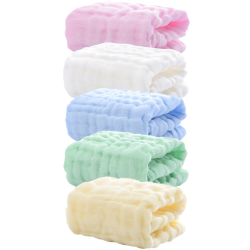 Foam Cotton Bib Kids Supplies Bath Towels for Newborn Boy Child Rag Printing 5 Pcs