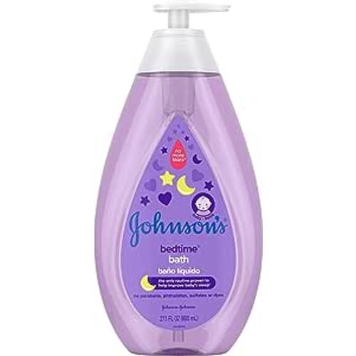 Amazon.com: Johnson's Bedtime Baby Bath with Soothing NaturalCalm Aromas, Hypoallergenic & Tear Free Formula, 27.1 fl. oz : Baby