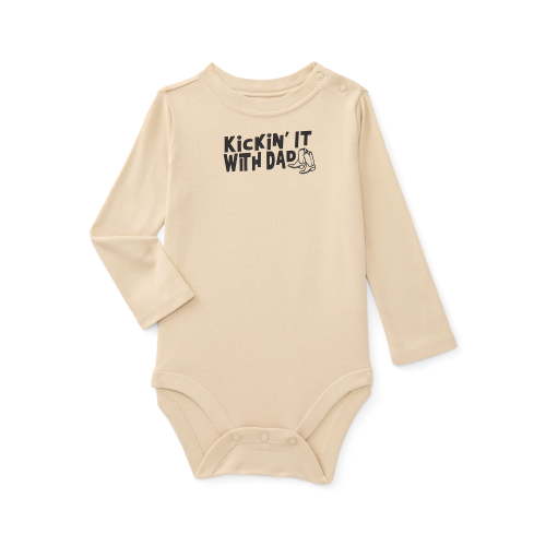 Wonder Nation Baby Boy Long Sleeve Graphic Bodysuit, Sizes 0-24 Months
