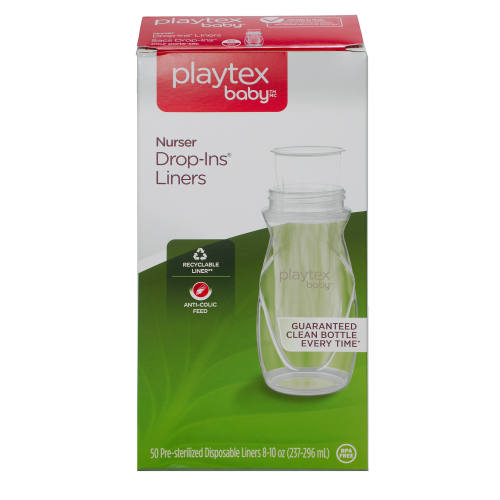 Playtex Baby Drop-Ins Liners, 8 fl oz, 50 Count
