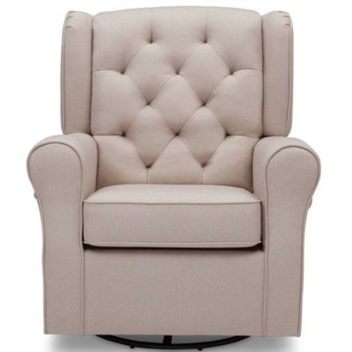 Delta Children® Emma Nursery Glider Swivel Rocker Chair, Color: Flax
