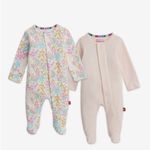 Unisex Cotton Footie Two-Pack Bundle - 0-3M
