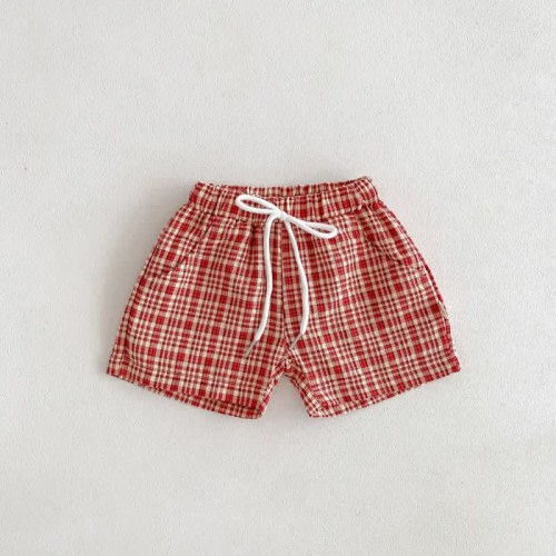 Baby Loose Plaid Casual Shorts