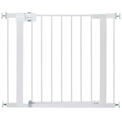 Safety 1st Easy Install Walk Thru Baby Gate for Doorway With Door, Dog Gates, Fits 29"-38", Easy Install 28" Tall, White