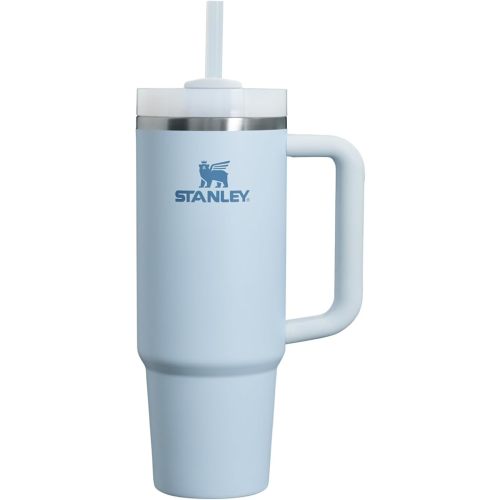 Stanley Quencher H2.0 Tumbler with Handle & Straw 30 oz | Twist On 3-Way Lid | Cupholder Compatible for Travel | Insulated Stainless Steel Cup | BPA-Free | Glacier