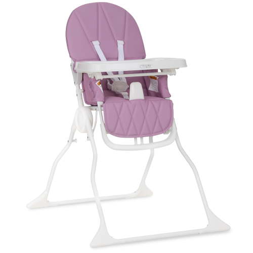 Dream On Me Snack and Stow Baby high Chair, Easy to fold and Store Travel high Chair, Removable and Three Position Adjustable Tray Portable high Chair, Mauve