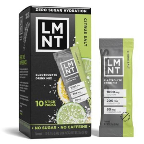 LMNT Zero-Sugar Electrolytes Sports Drink - Citrus Salt - 2.1oz/10ct