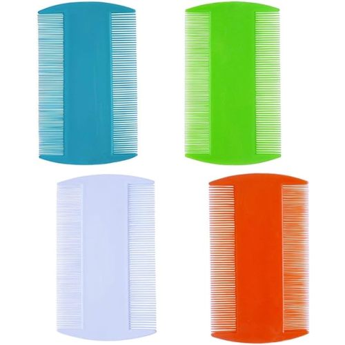 zYoung 4 Pcs Hair Comb Double Sided Fine Tooth Combs
