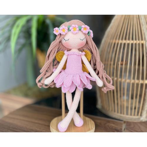 Handmade Crochet Fairy Doll: Personalized Amigurumi Plush Toy