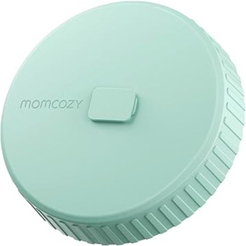 Momcozy Glass Breast Milk Pitcher Lid, Leak Proof with Thickened Silicone Seal, Easy-Open Design with Pressure Release Valve, Dishwasher Safe and Food Grade Caps-1 Pack, Green