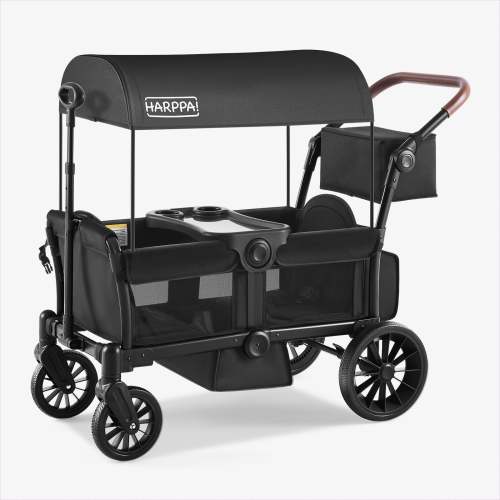 Harppa Rori All-Terrain Wagon Stroller for 2, Foldable Kids Wagon with Canopy for Beach & Camping – HARPPA