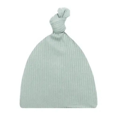 Bailey Ribbed Top Knot Hat - NB-3m
