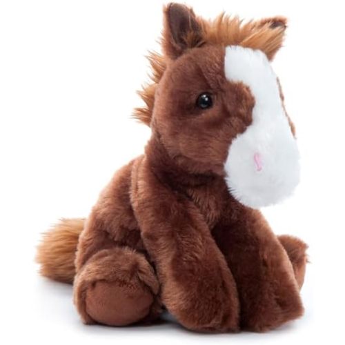 Floppy Horse Stuffed Animal Plushie, Gifts for Kids, Wild Onez Wildlife Animals, Horse Plush Toy 9 inches