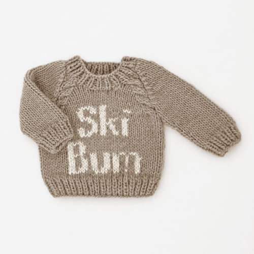 Ski Bum Pebble Crew Neck Sweater - 0-6 months