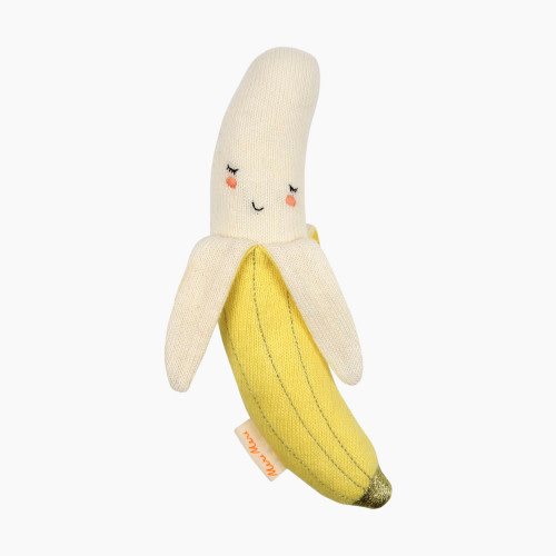 MERI MERI Organic Knit Rattle - Banana