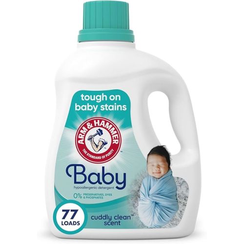 Arm & Hammer Baby, 77 Loads Liquid Laundry Detergent, 100.5 Fl oz