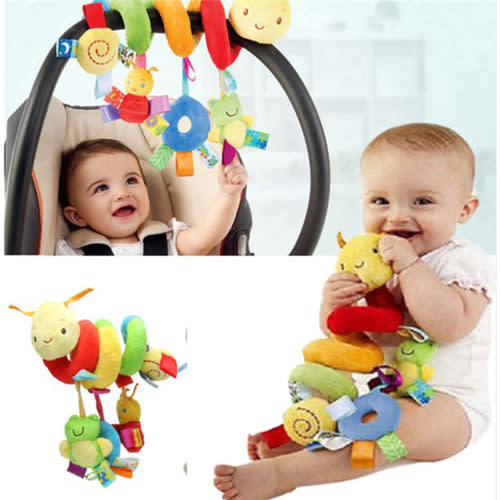 Morease Activity Spiral Stroller Car Seat Lathe Hanging Bed Around Toys, Baby Rattles Toy for Prams and Pushchairs, Suitable from 0 to 6 Months, Boys and Girls