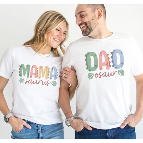 Mamasaurus & Dadasaurus Shirts • Mom and Dad Dinosaur Tshirt • Matching Family Dino Birthday Party Tee • Mama Dinosaur Crewneck • Dad Dino T