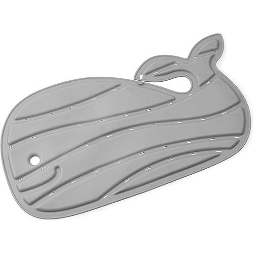Skip Hop Non-Slip Baby Bath Mat, Moby, Grey