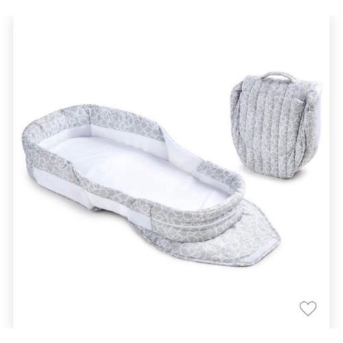 Snuggle Nest Portable Bassinet - Charcoal Tweed