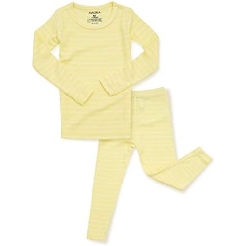 AVAUMA Stripe Pattern Baby Boys Girls Pajama Set Kids Toddler Snug fit Ribbed Sleepwear pjs for Daily Life Style