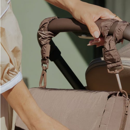 Convertible Stroller Caddy Crossbody in Hazelnut | CALPAK