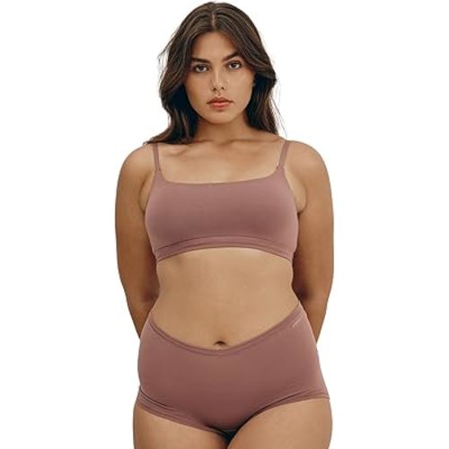 Organic Basics Women's Flex Scoop-Neck Cotton Bralette