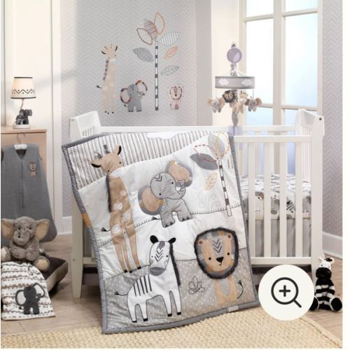 Jungle Safari 6-Piece Baby Crib Bedding Set