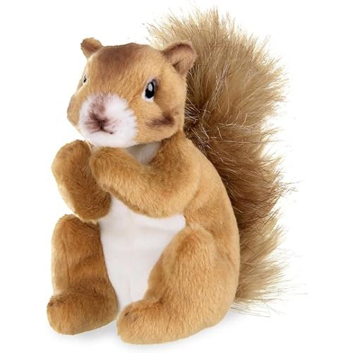Bearington Collection Copper Plush Squirrel Stuffed Animal - 7 Inch Squirrel Plush