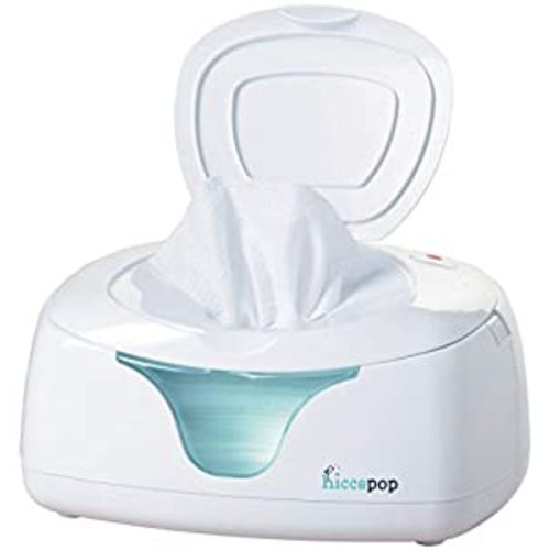 hiccapop Baby Wipe Warmer and Baby Wet Wipes Dispenser | Baby Wipes Warmer for Babies | Diaper Wipe Warmer with Changing Light | Newborn Essentials - White