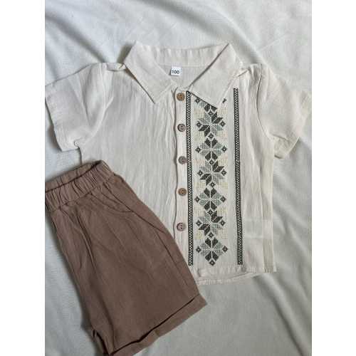 Tatreez Baby Boy Outfit | Traditional Tatreez Palestinian Outfit