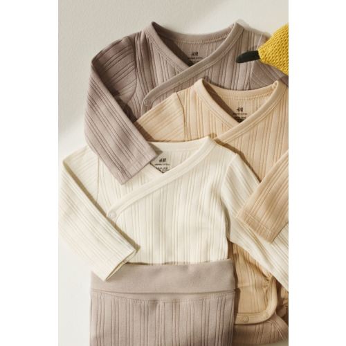 3-pack Wrapover Bodysuits - 3M